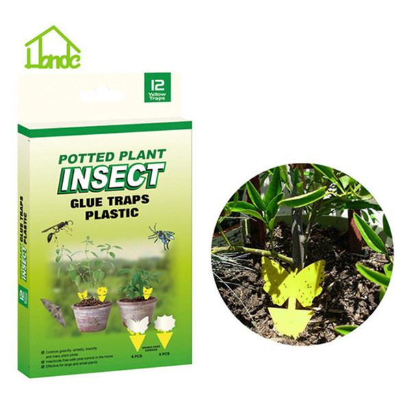 Potted Plant Plastic Insect Glue Trap